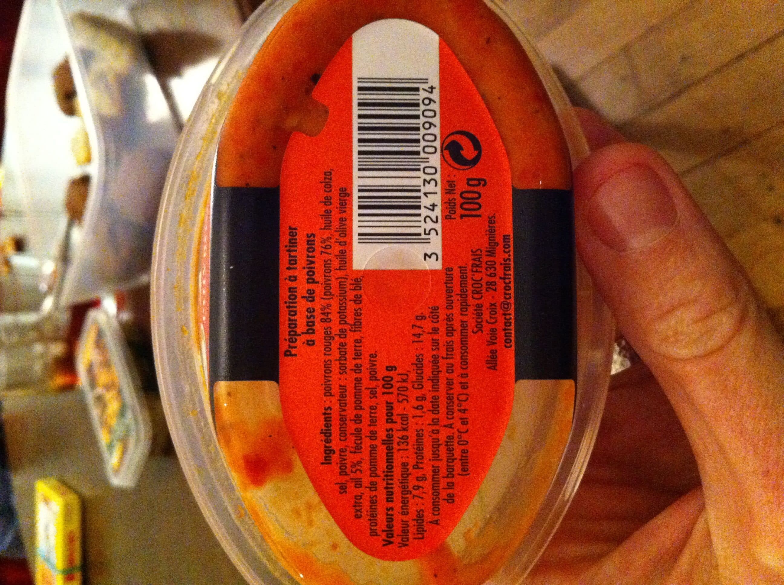 Croc'frais Poivronnade packshot