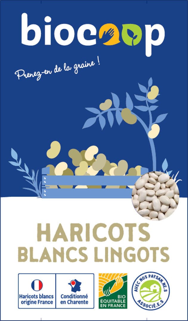 Biocoop Haricots blancs Lingots France packshot