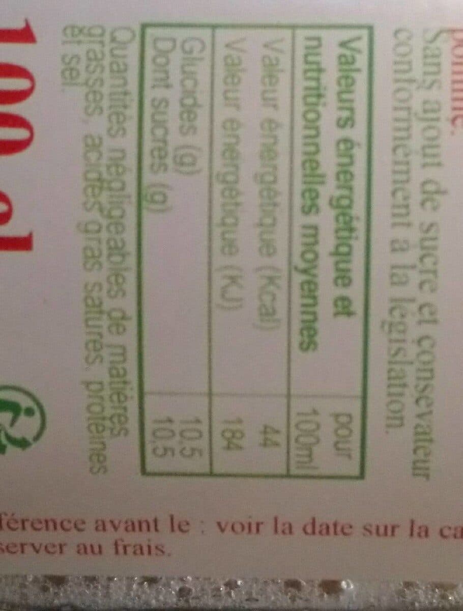 Open Food Facts Jus de pomme HERVE packshot