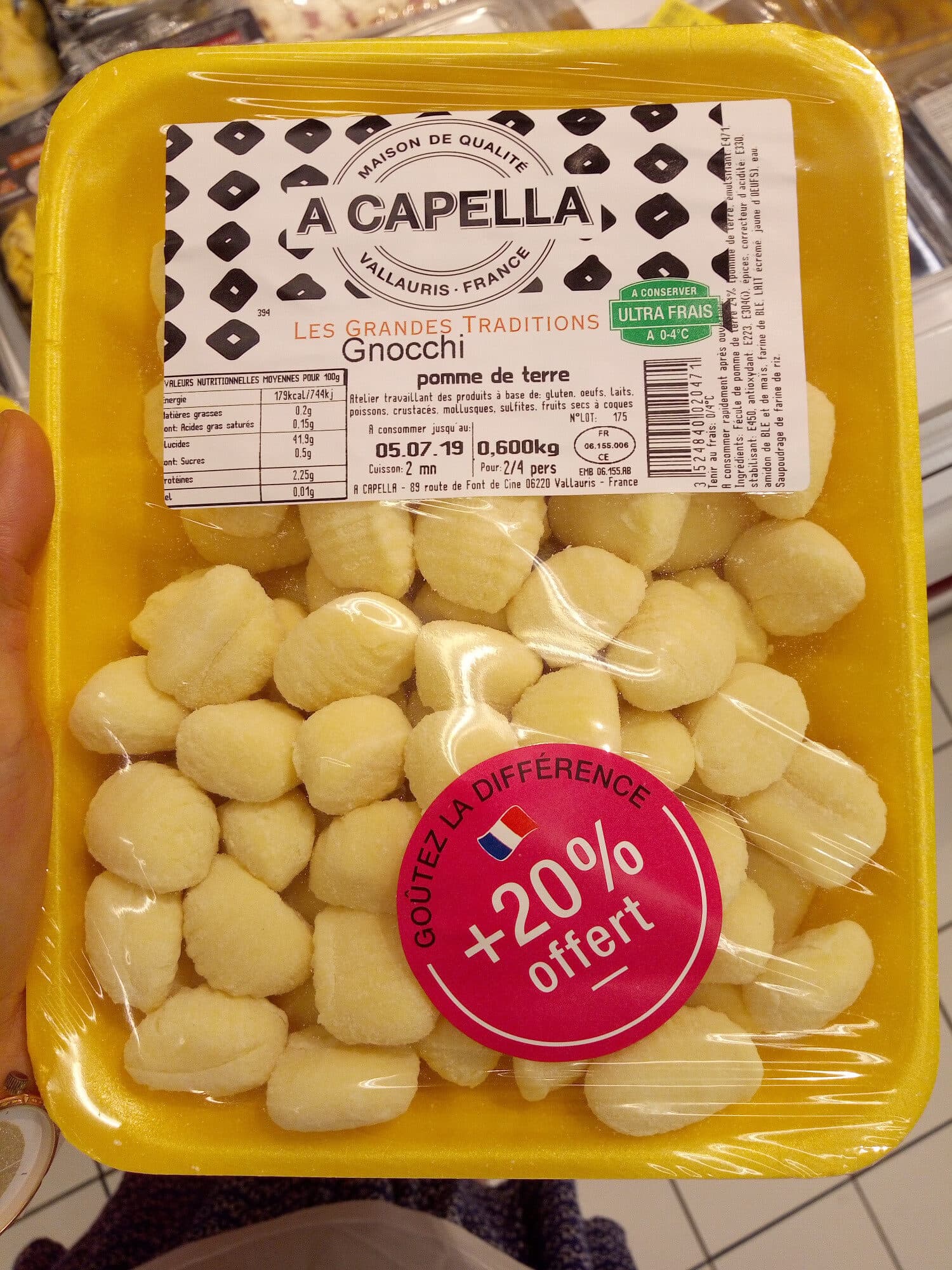 A Capella Gnocchi packshot