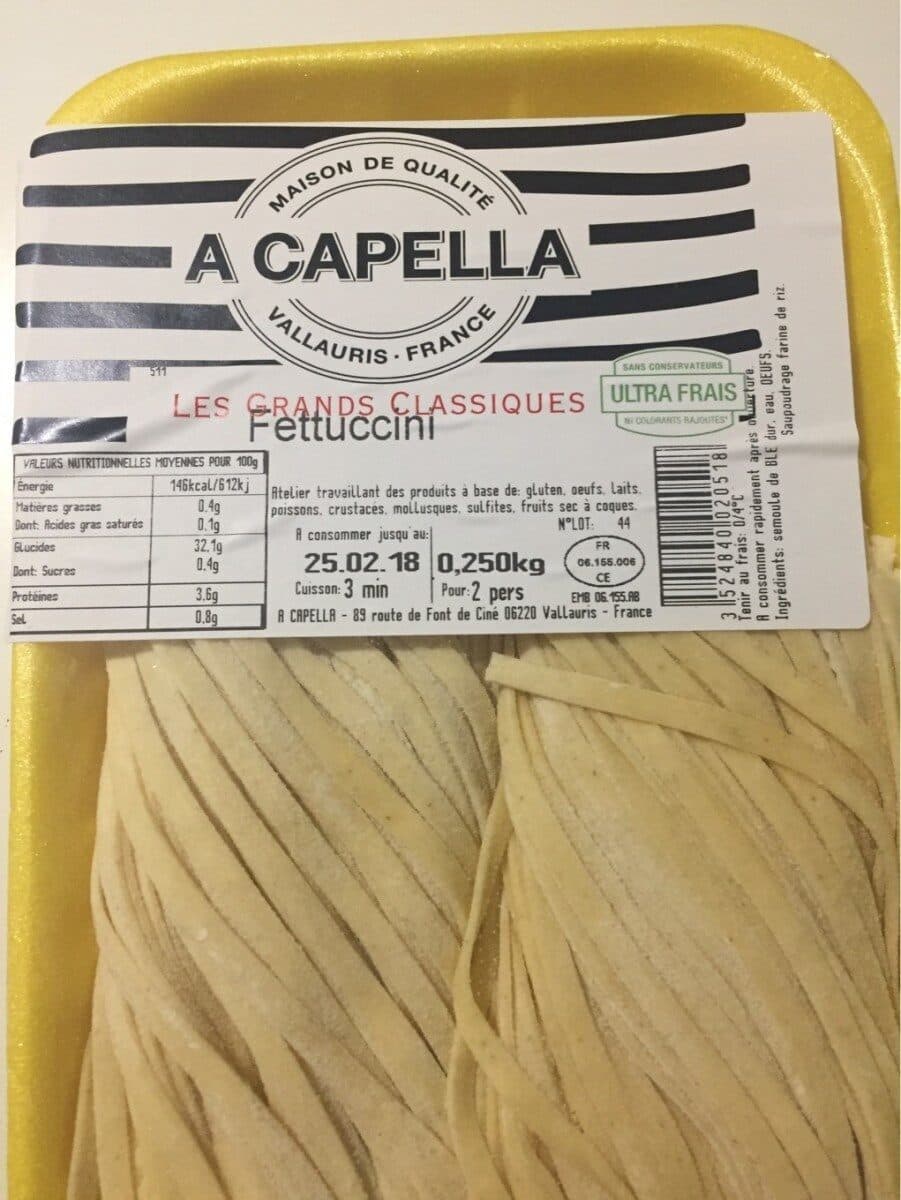 A Capella Fettucini packshot