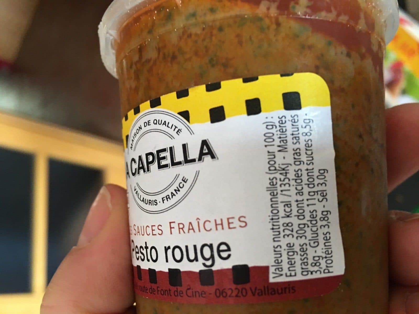 A Capella Pesto rouge packshot