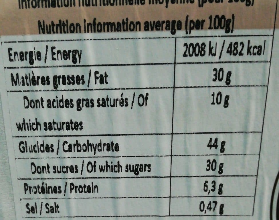 Open Food Facts 30 Cakes au Chocolat packshot