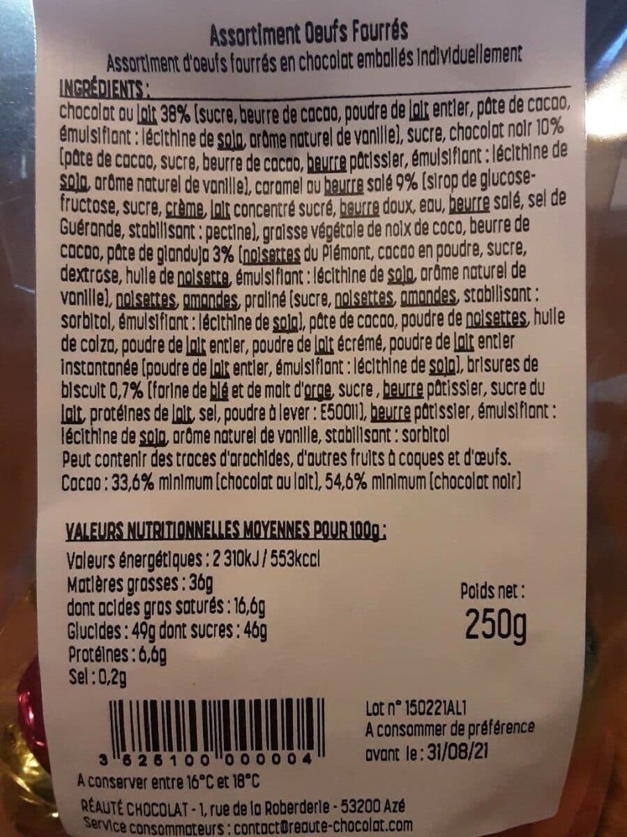 Open Food Facts Réauté chocolat packshot