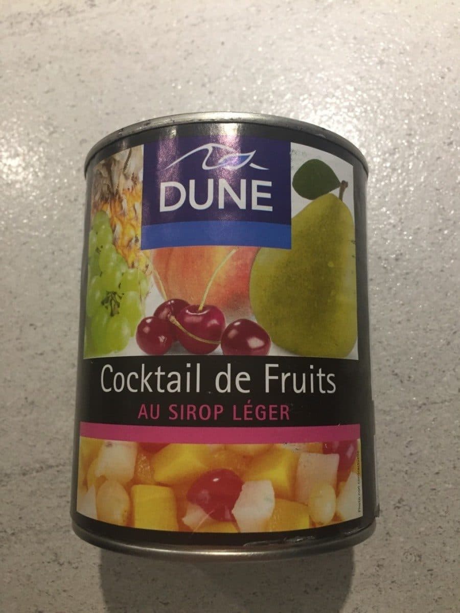 Open Food Facts Cocktail de fruits au sirop léger packshot