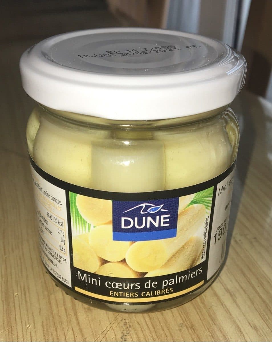 Open Food Facts Mini coeurs de palmiers packshot