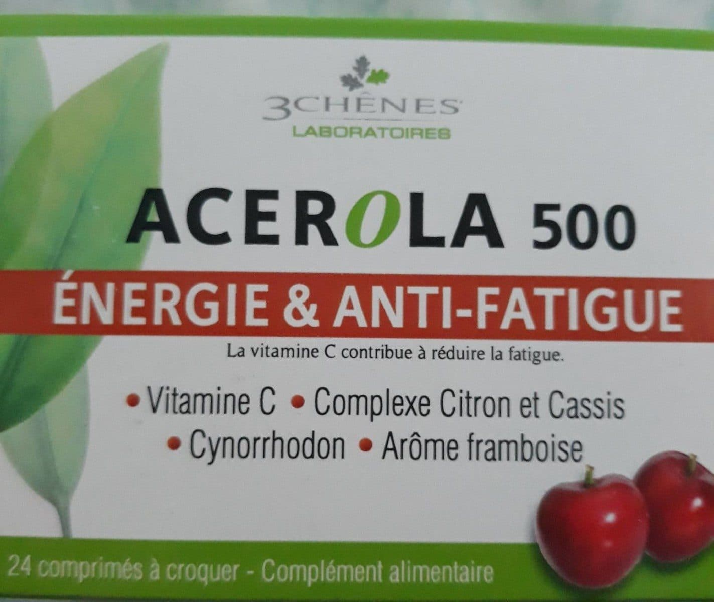 Laboratoire Les 3 Chênes acérola 500 Vitamine C - 24 Comprimés - Les 3 Chênes packshot