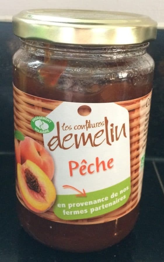 Les Confitures Demelin Confiture de pêche packshot