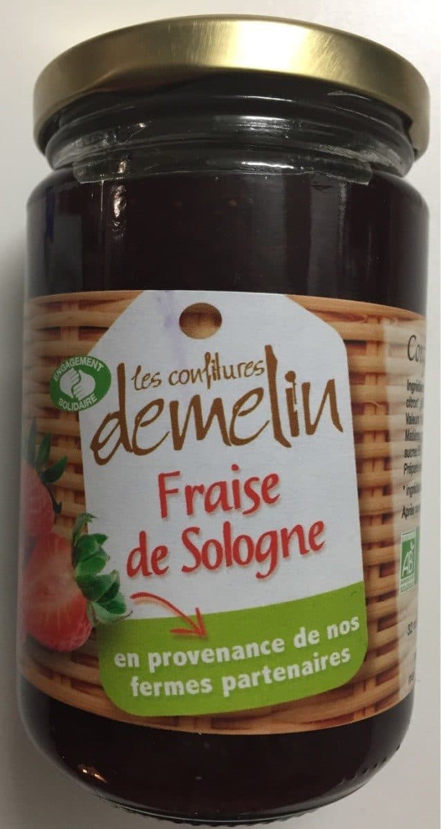 Pain des fleurs Confiture Fraise De Sologne packshot