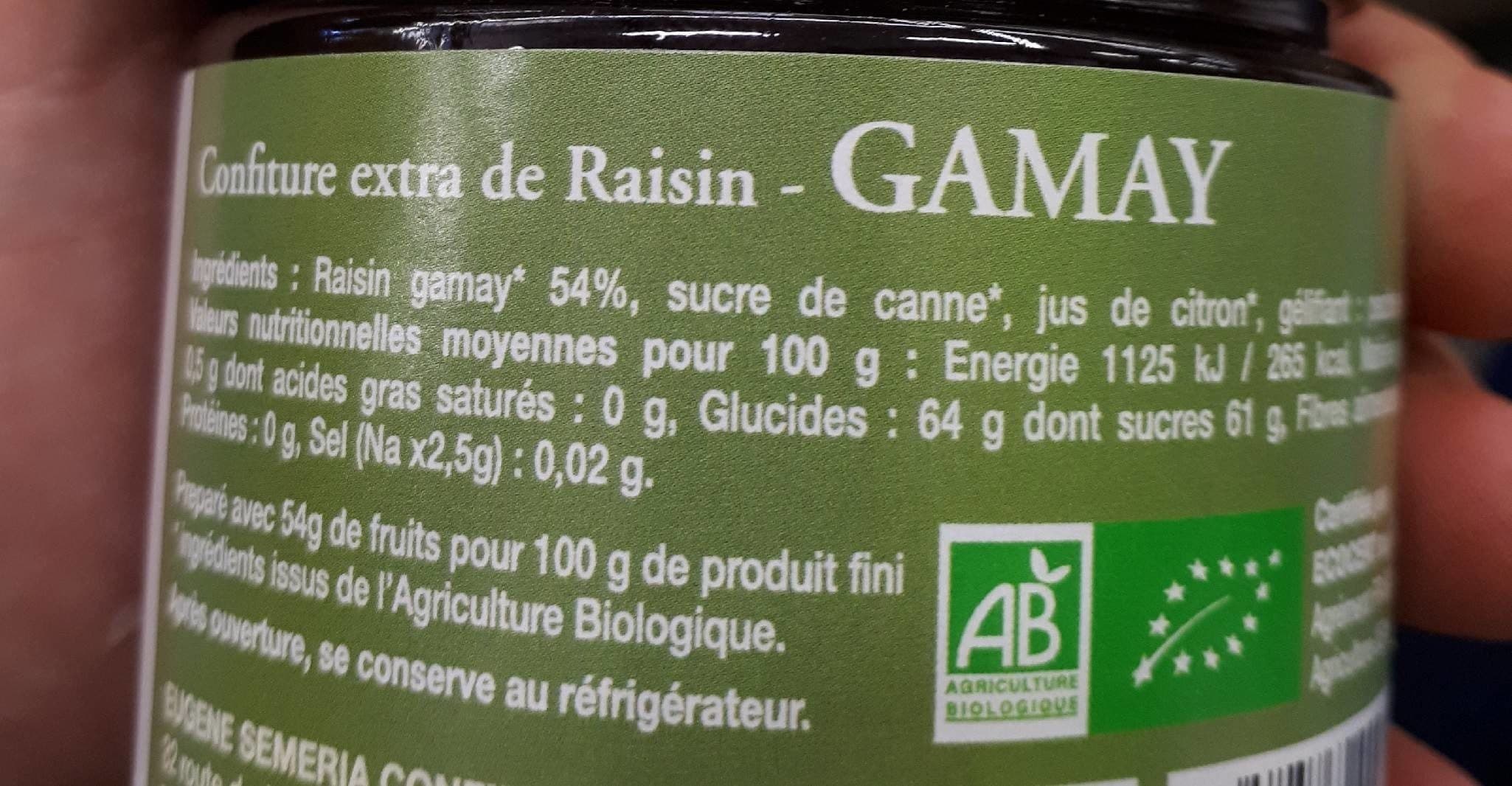 Domaine de Montcy Confiture Gamay packshot