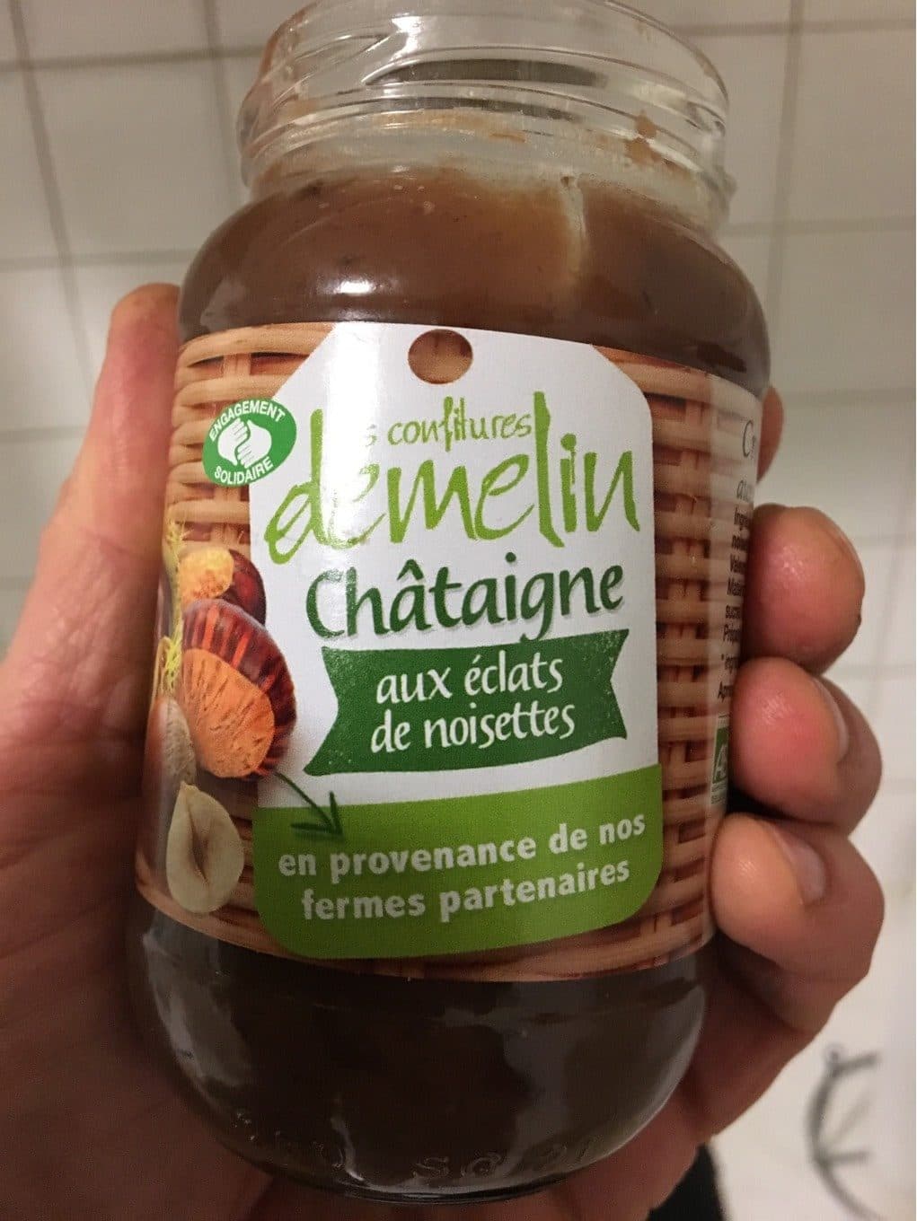 Les Confitures Demelin Châtaigne aux éclats de noisettes packshot
