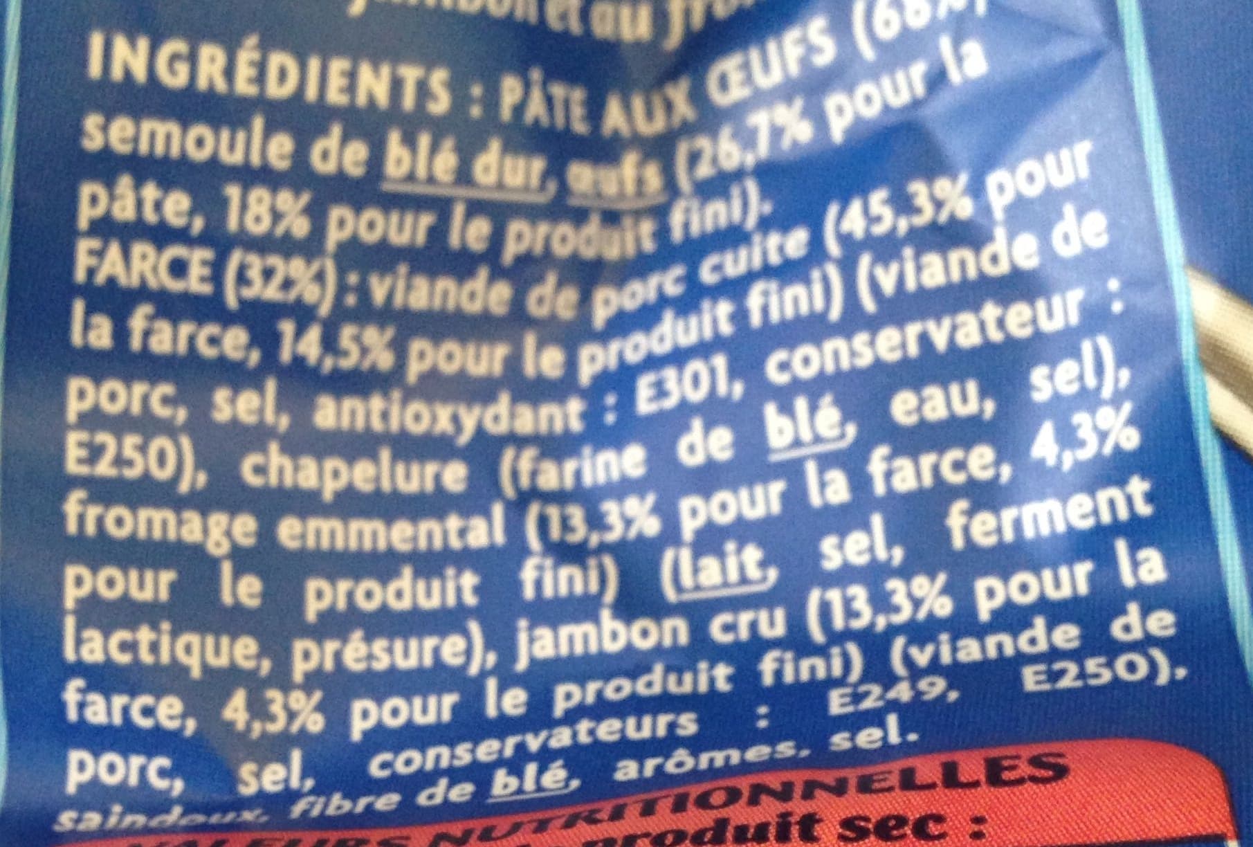 Rivoire & Carret Raviolis jambon cru et fromage packshot