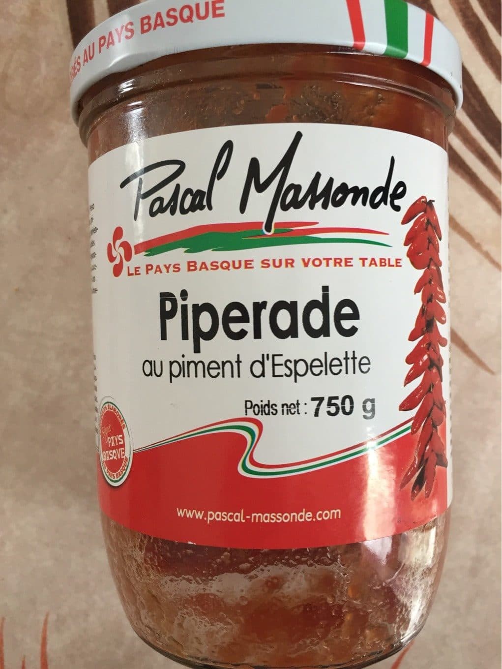 Pascal Massonde Piperade packshot