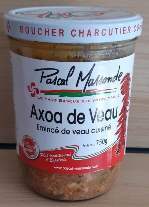 Pascal Massonde Axoa de Veau packshot