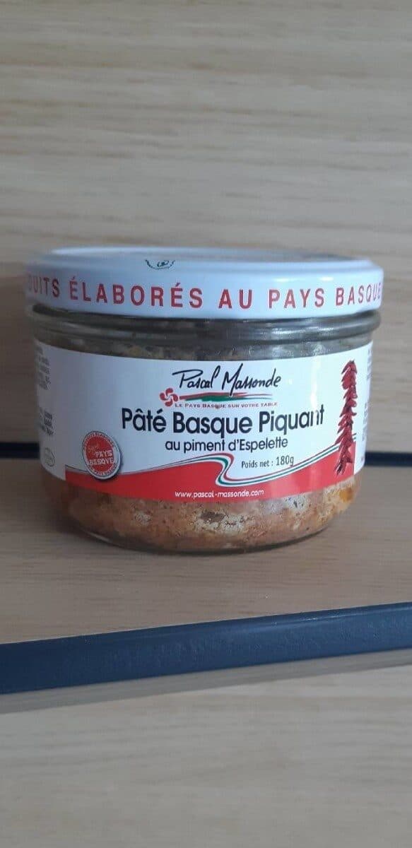 Pascal Massonde Pâté Basque Piquant au piment d'Espelette packshot