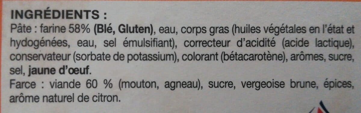 Open Food Facts Pates de Pezenas LE PETIT SCAPIN, 4 pieces packshot