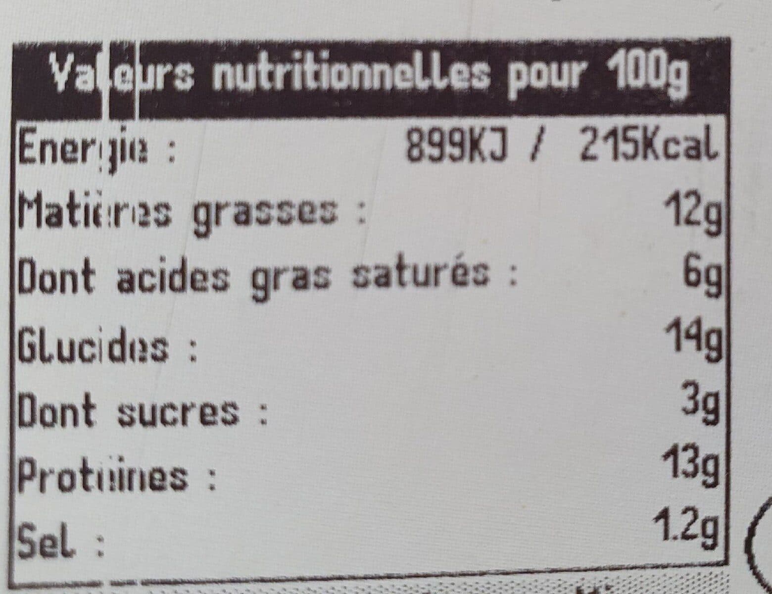 Produits de la Cigogne Tourte vigneronne packshot