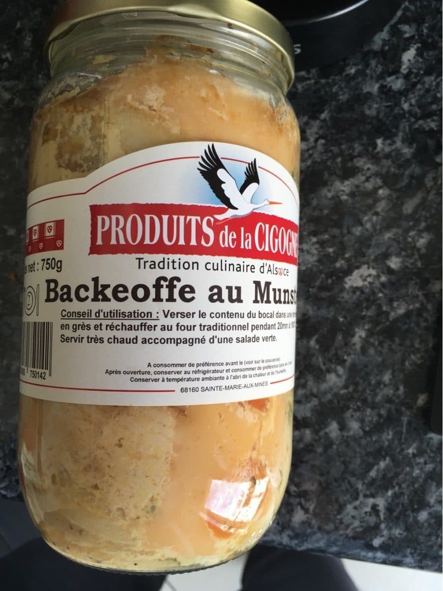 Produits de la Cigogne Backeoffe au Munster packshot