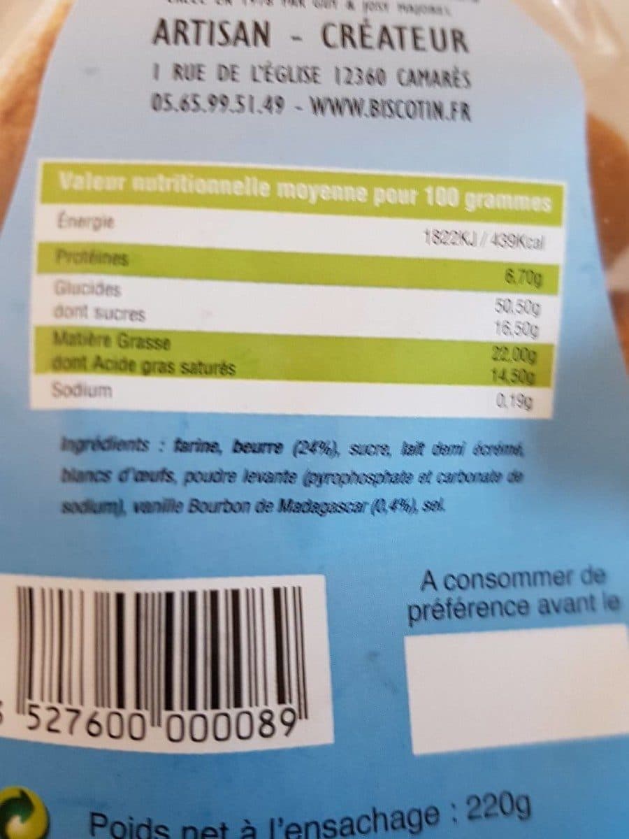 Open Food Facts Les vanillais packshot