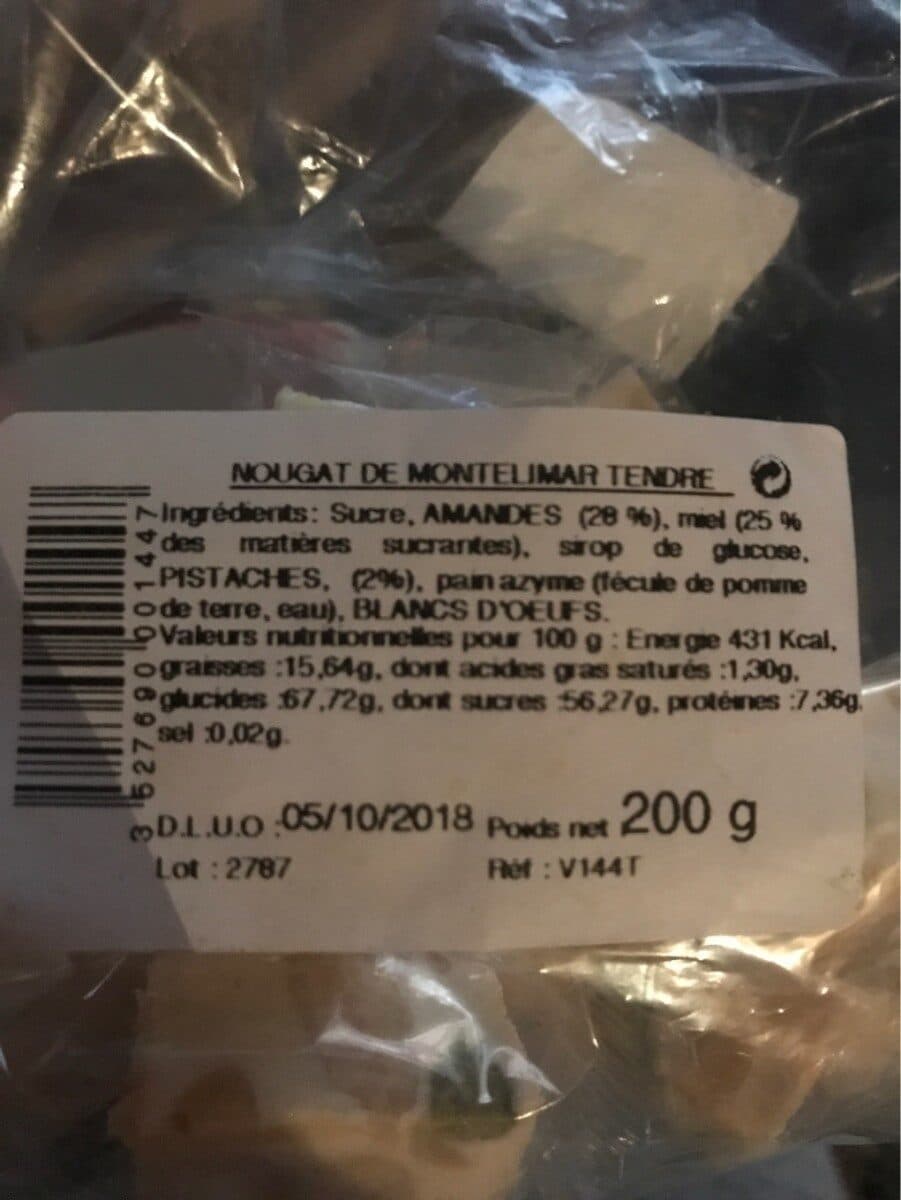 Les ruches Montiliennes Nougat de montélimart packshot