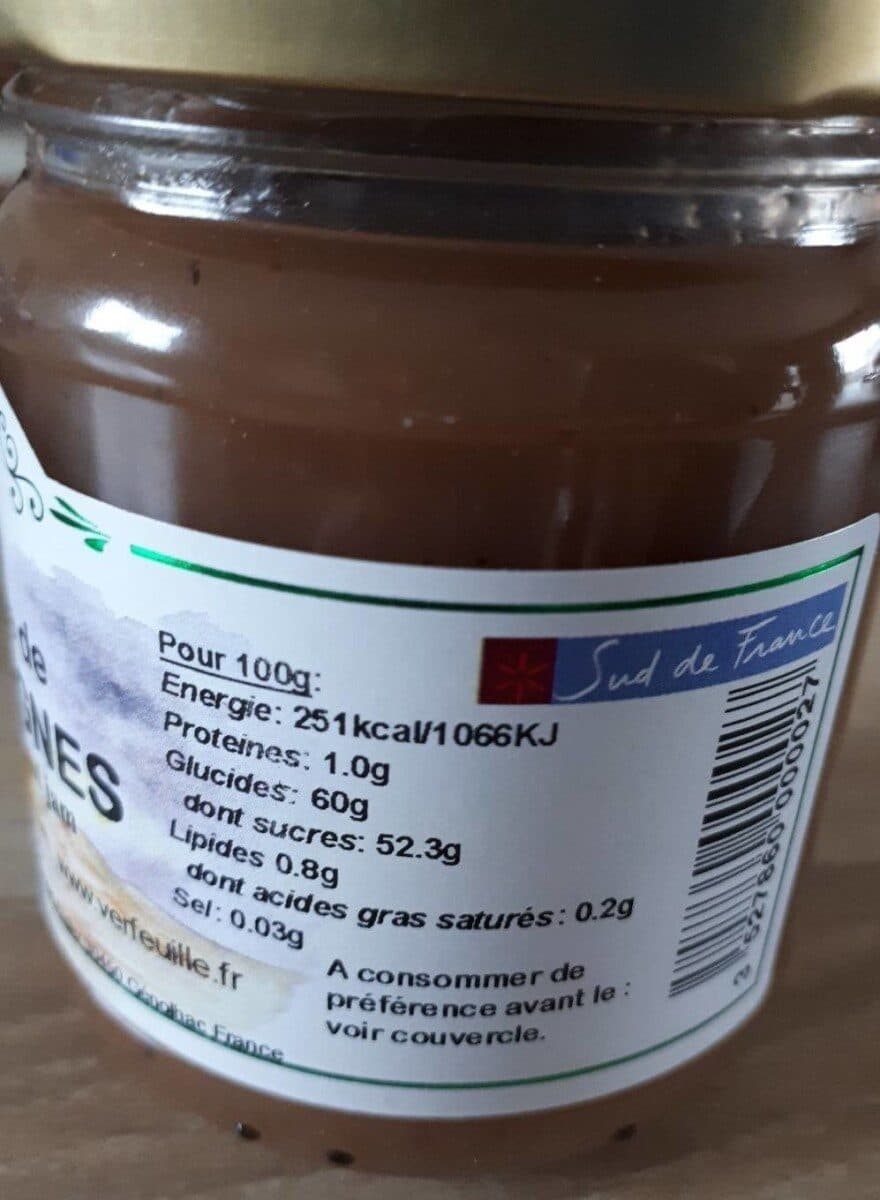Verfeuille Confiture de chataigne VERFEUILLE packshot