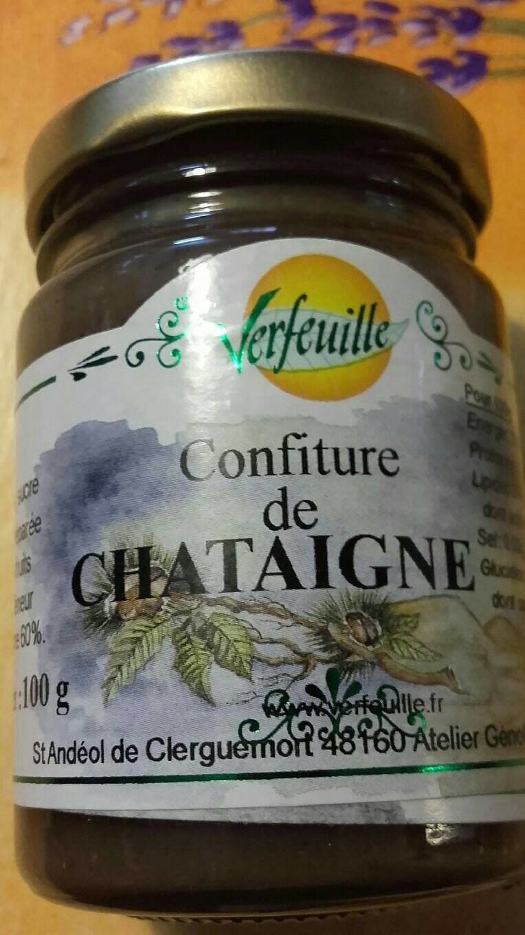 Vertfeuille Confiture de chataigne packshot
