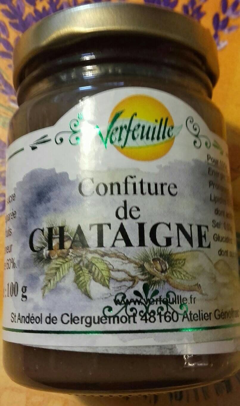 Vertfeuille Confiture de chataigne packshot