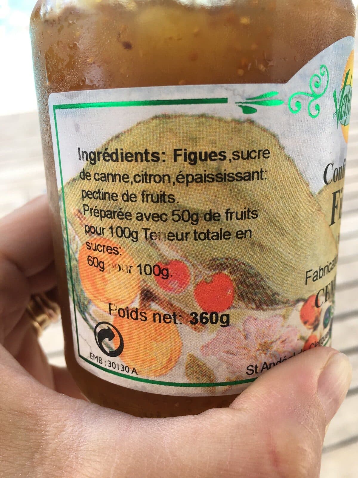 Verfeuille Confiture de figue des Cevennes VERFEUILLE packshot
