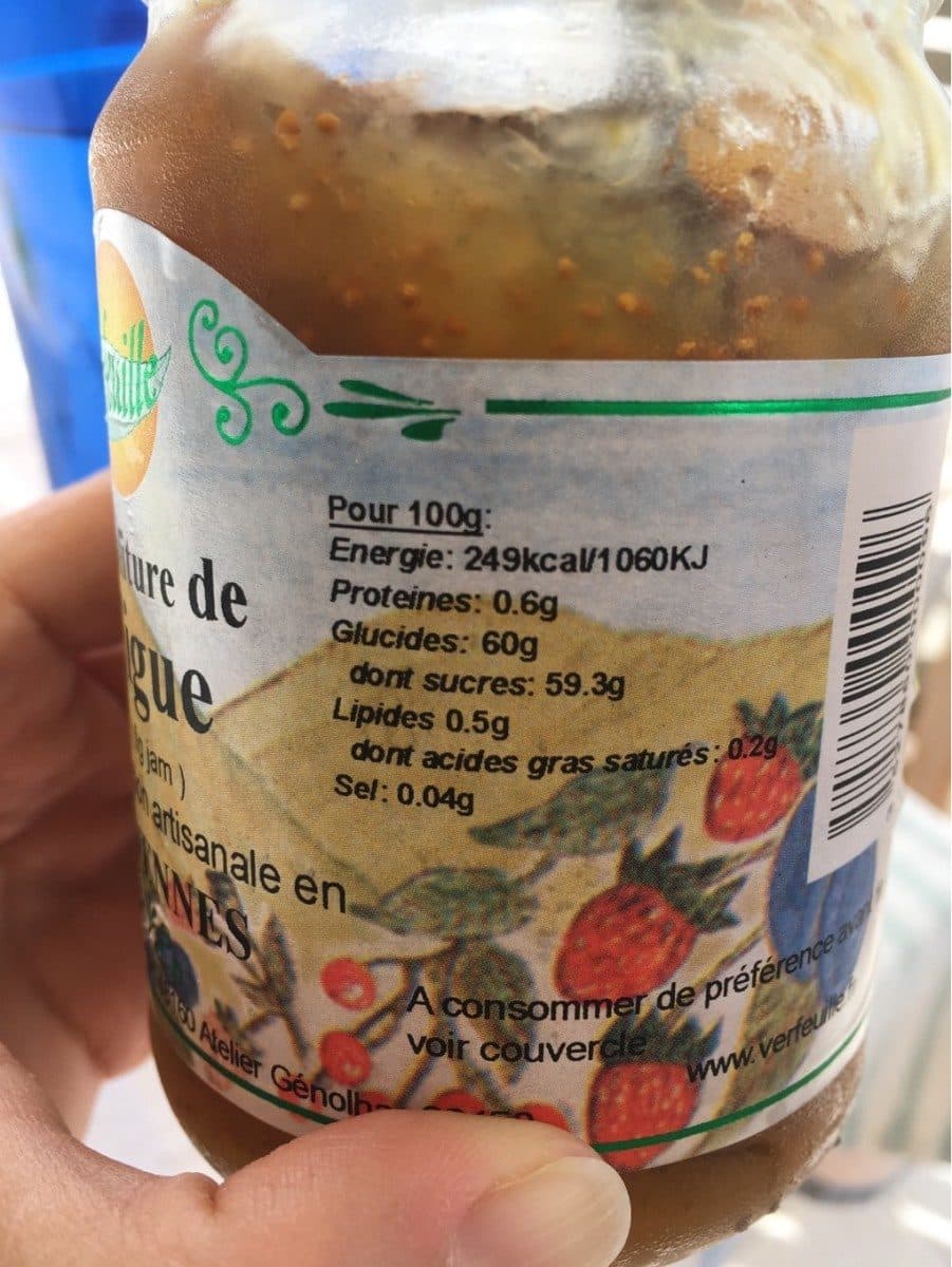 Verfeuille Confiture de figue des Cevennes VERFEUILLE packshot