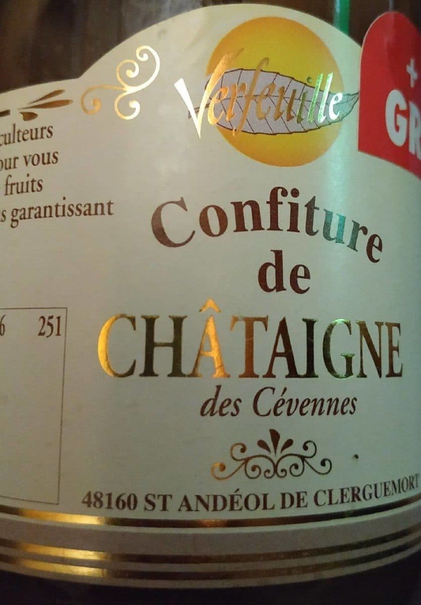 Verfeuille Confiture de châtaignes packshot