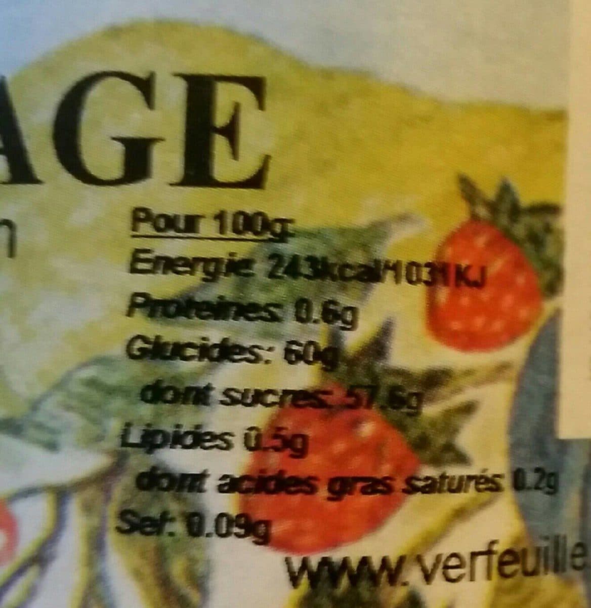 Verfeuille Confiture de mures sauvage des Cevennes VERFEUILLE packshot