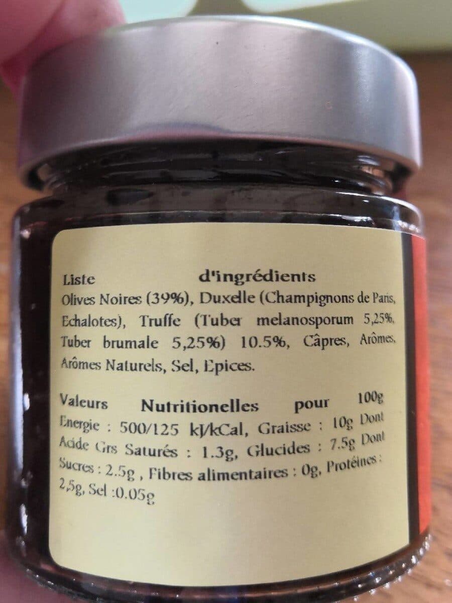 Truffières de Rabasse Truffenade aux olives noire packshot