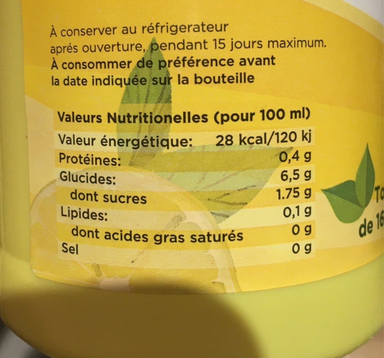 Marcodis Jus de citron de Sicile packshot