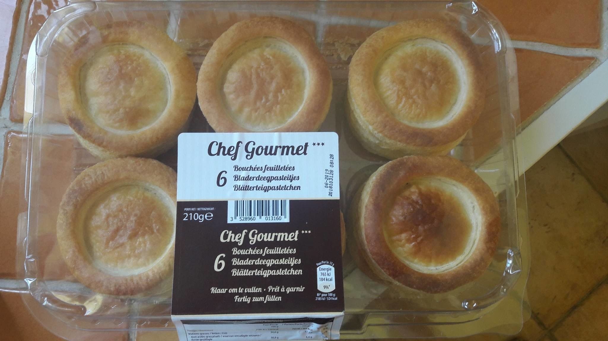 Chef Gourmet 6 Bouchées Feuilletées packshot