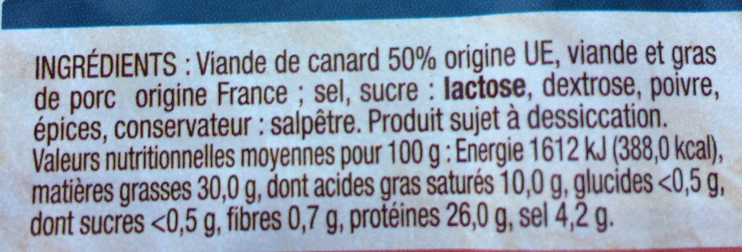 Ader Saucisse deche de canard packshot