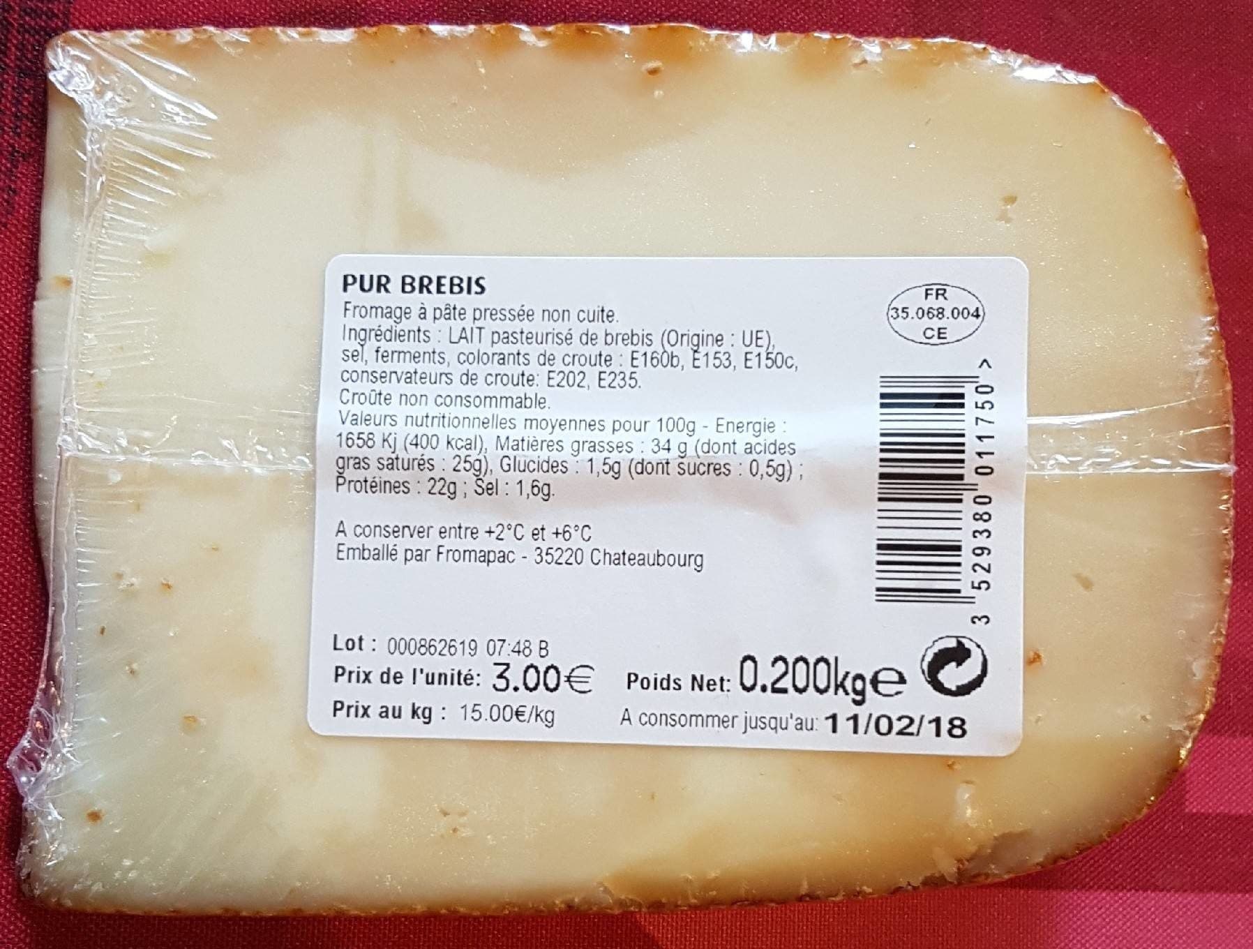 Sans marque Pur Brebis packshot