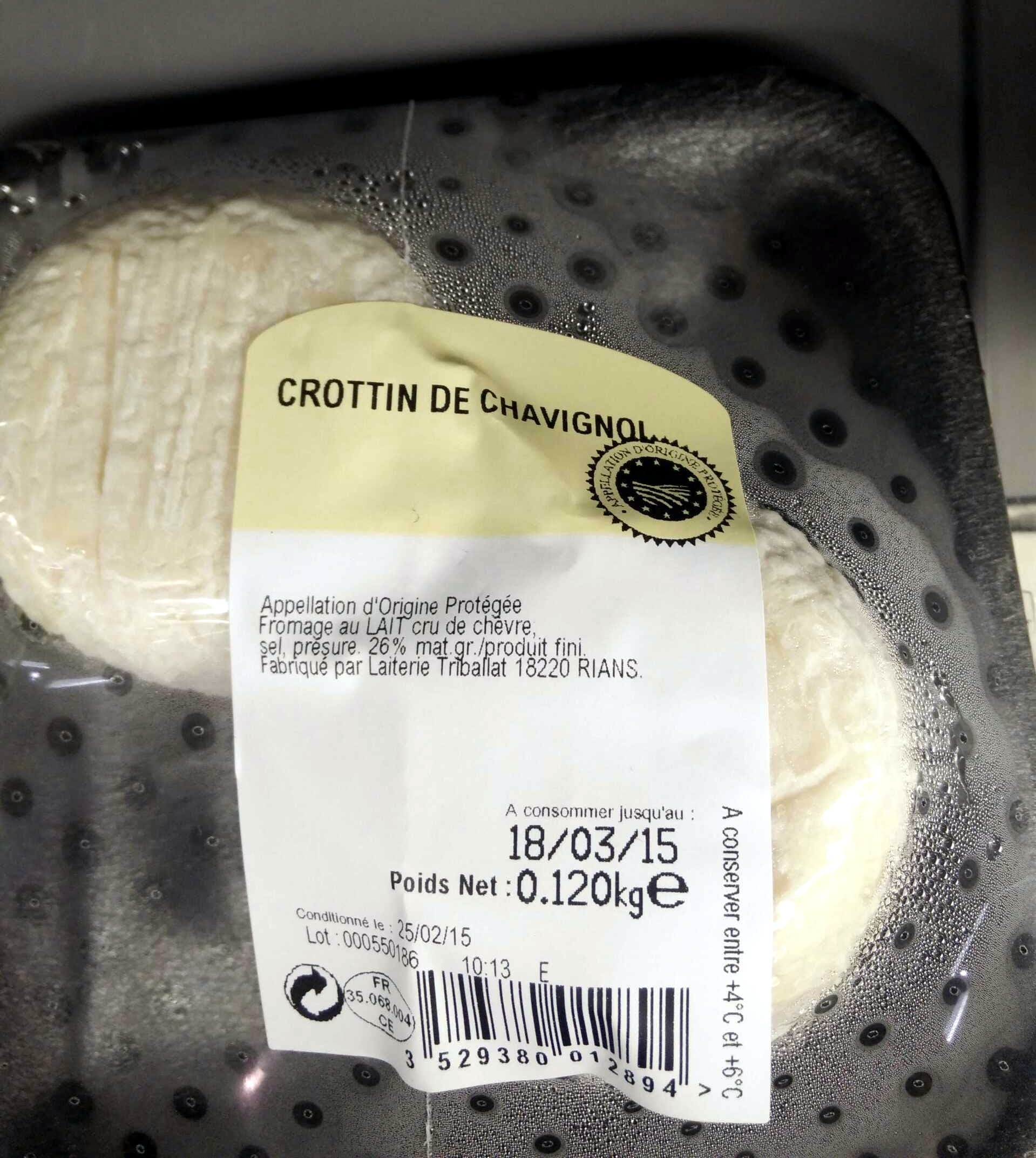 Laiterie Triballat Crottin de Chavignol (26% MG) packshot