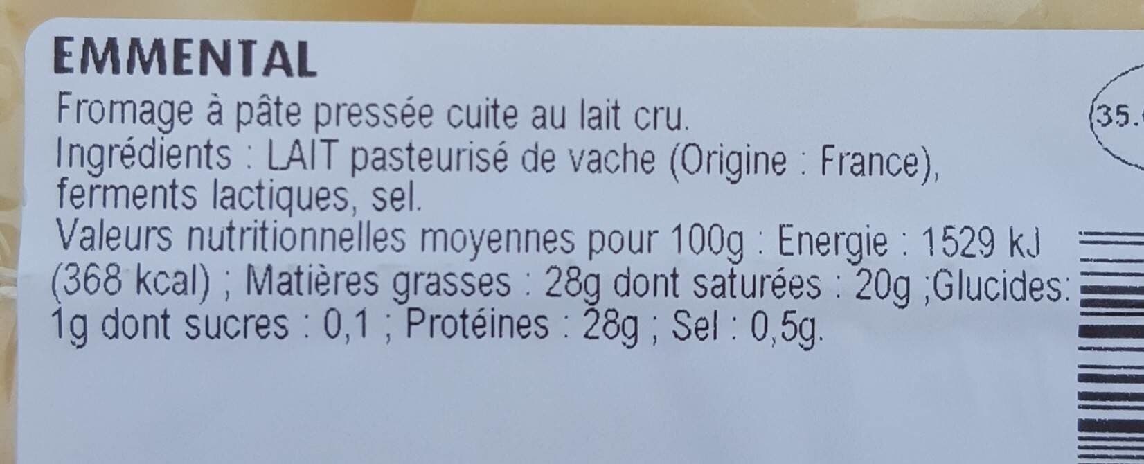 Open Food Facts Emmental packshot