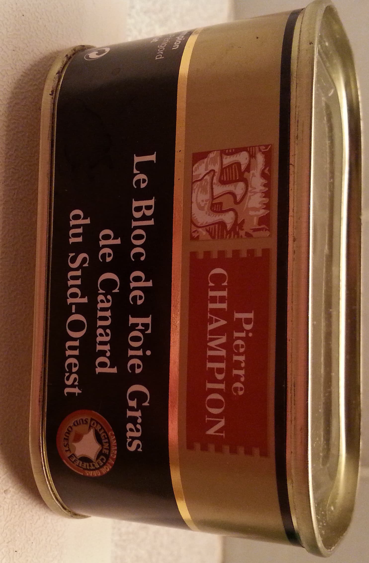 Pierre Champion Bloc de foie gras de canard du Sud ouest packshot