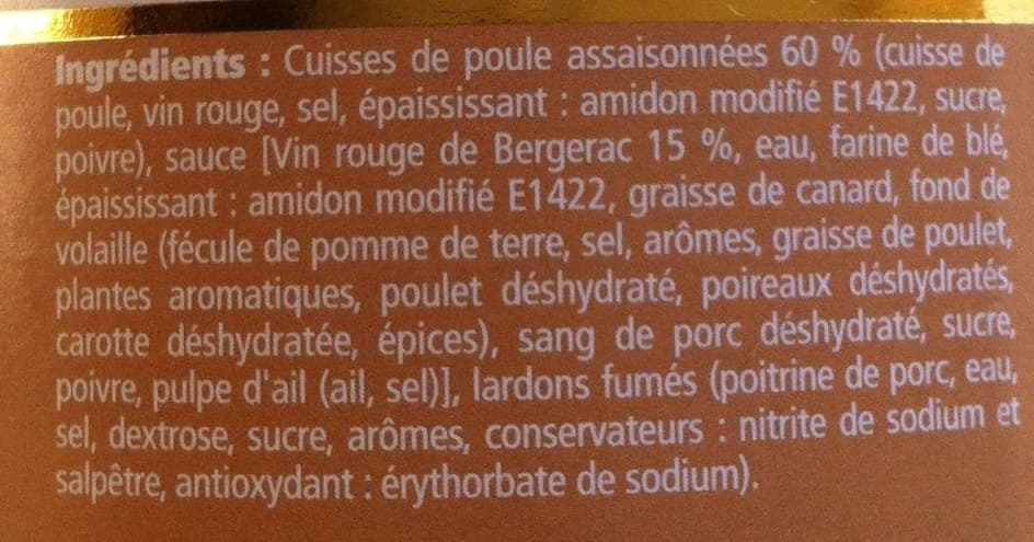 Pierre Champion Coq au vin de Bergerac packshot