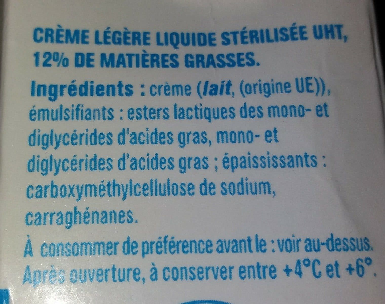 Open Food Facts Crème légère packshot