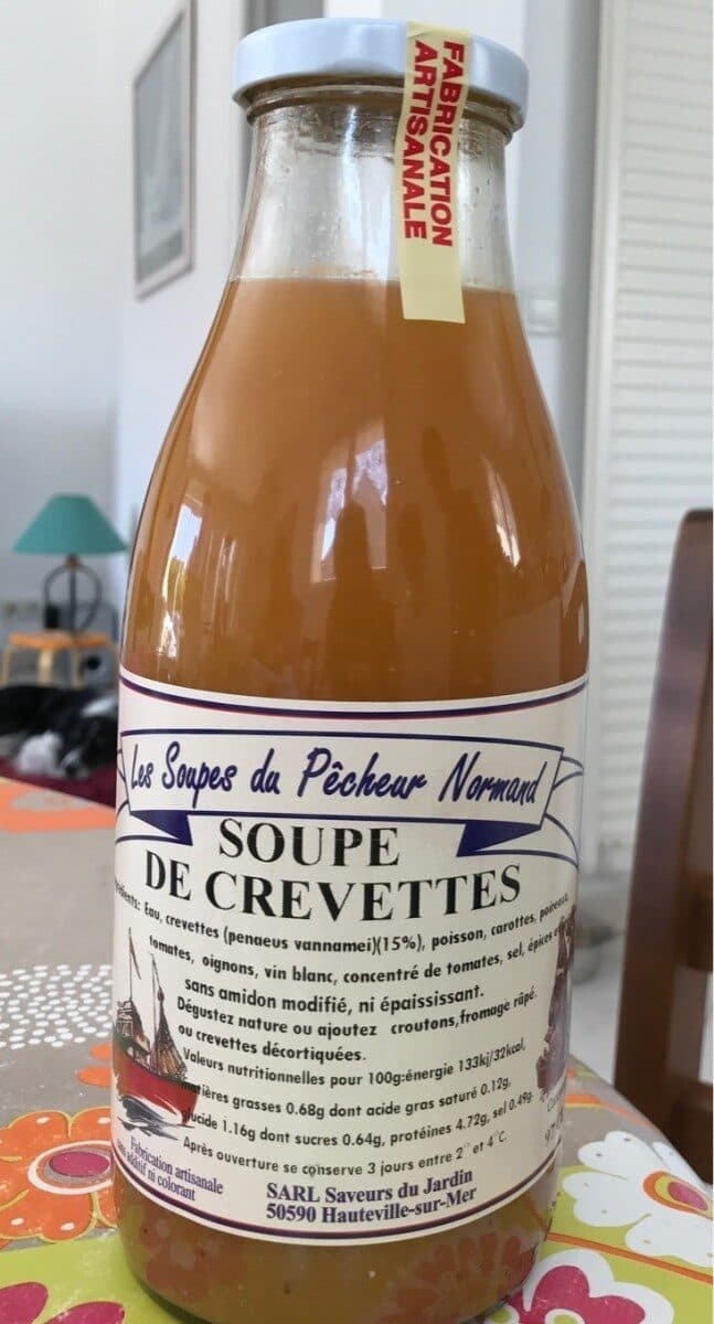 LES SOUPES DU PÊCHEUR NORMAND Soupe de crevettes packshot