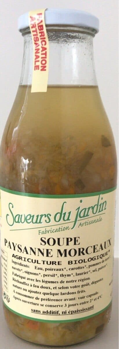 Saveurs du jardinier Soupe Paysanne Morceaux packshot