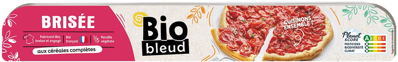 Biobleud Pâte brisée margarine aux céréales complètes Bio packshot
