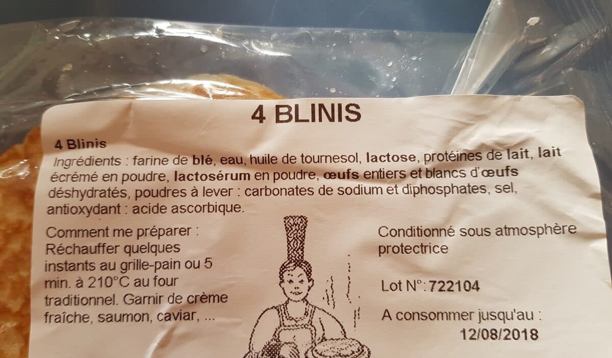 Open Food Facts Blinis packshot