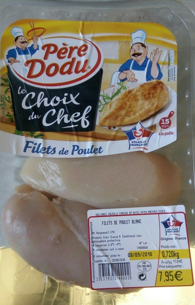Père Dodu Filets De Poulet Blanc packshot