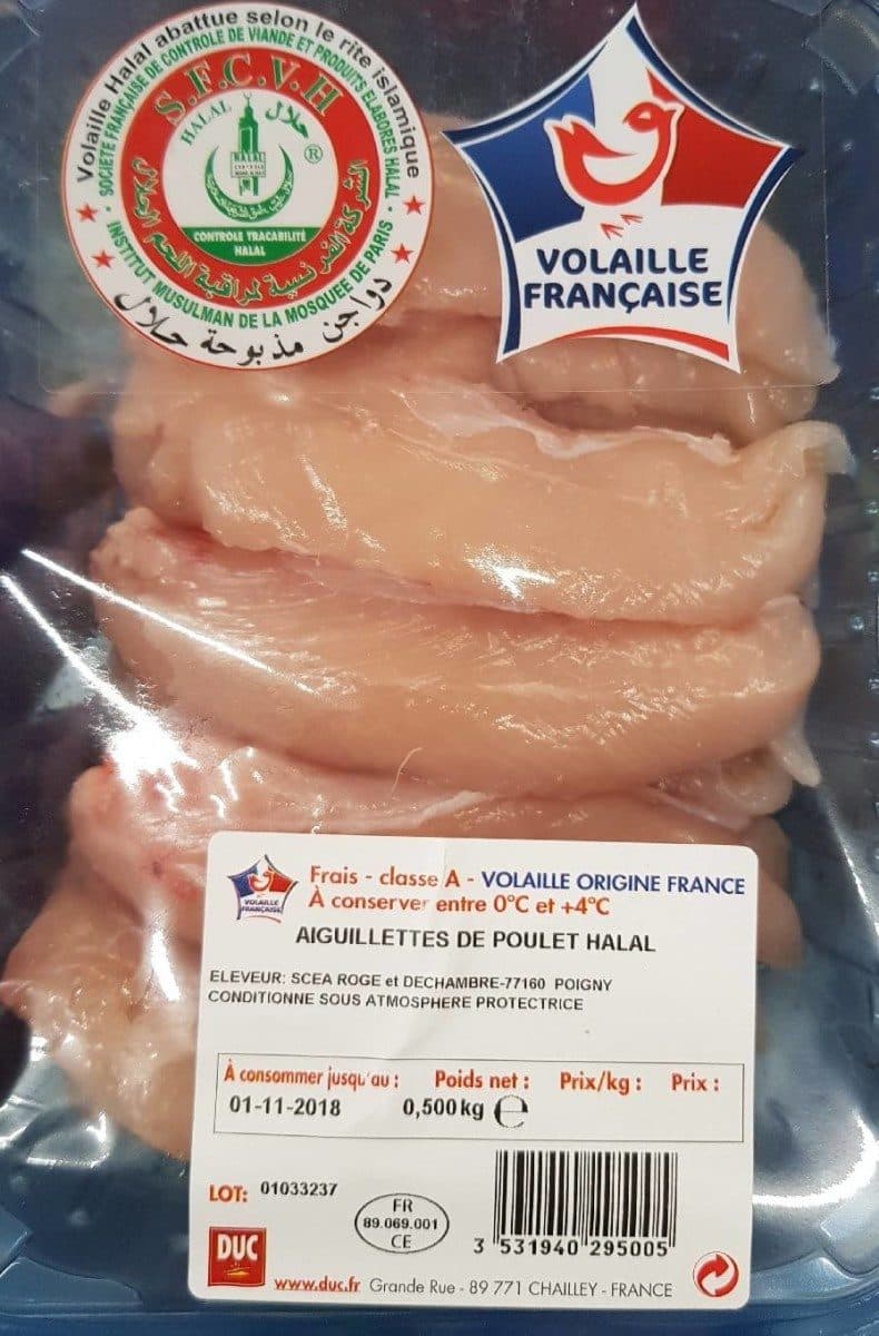 DUC Aiguillettes de poulet Halal packshot