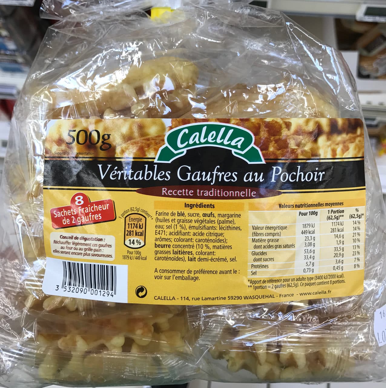 Calella Veritables gaufres au pochoir packshot