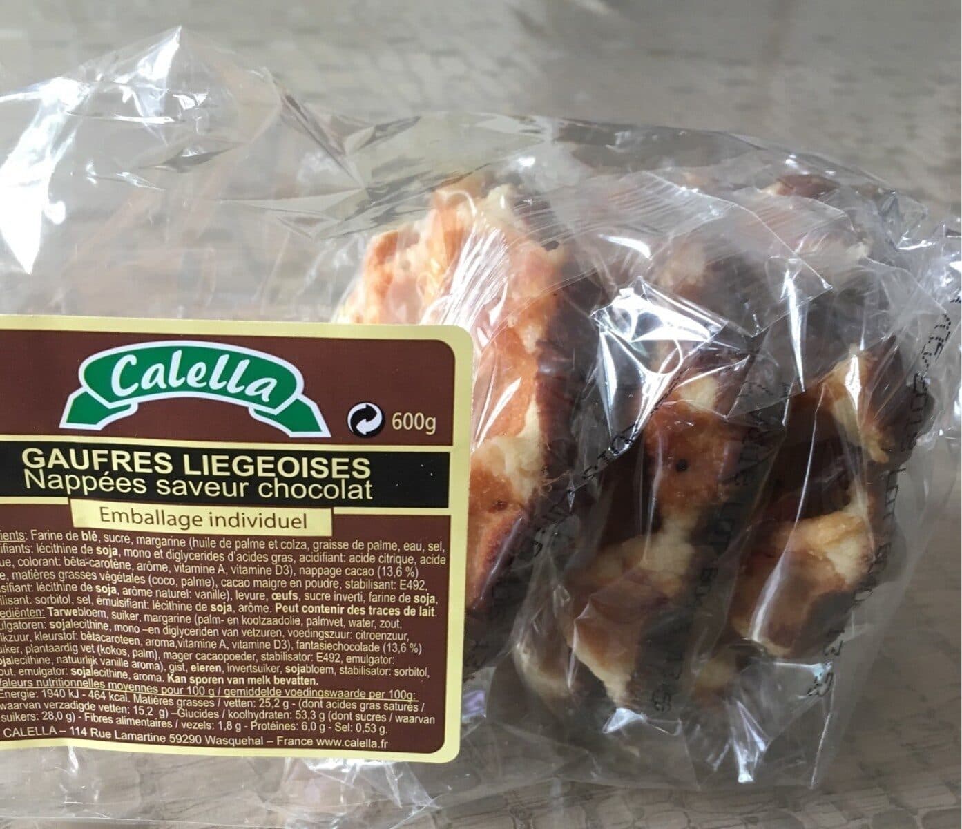 Open Food Facts Gaufrres liegeoises nappées saveur cacao packshot