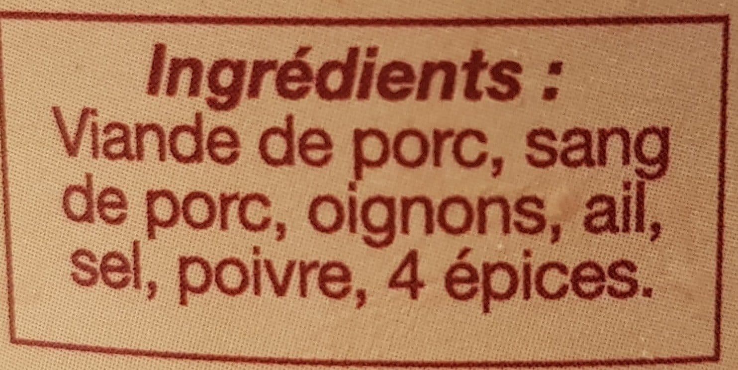 Open Food Facts Boudin du pays 190g packshot
